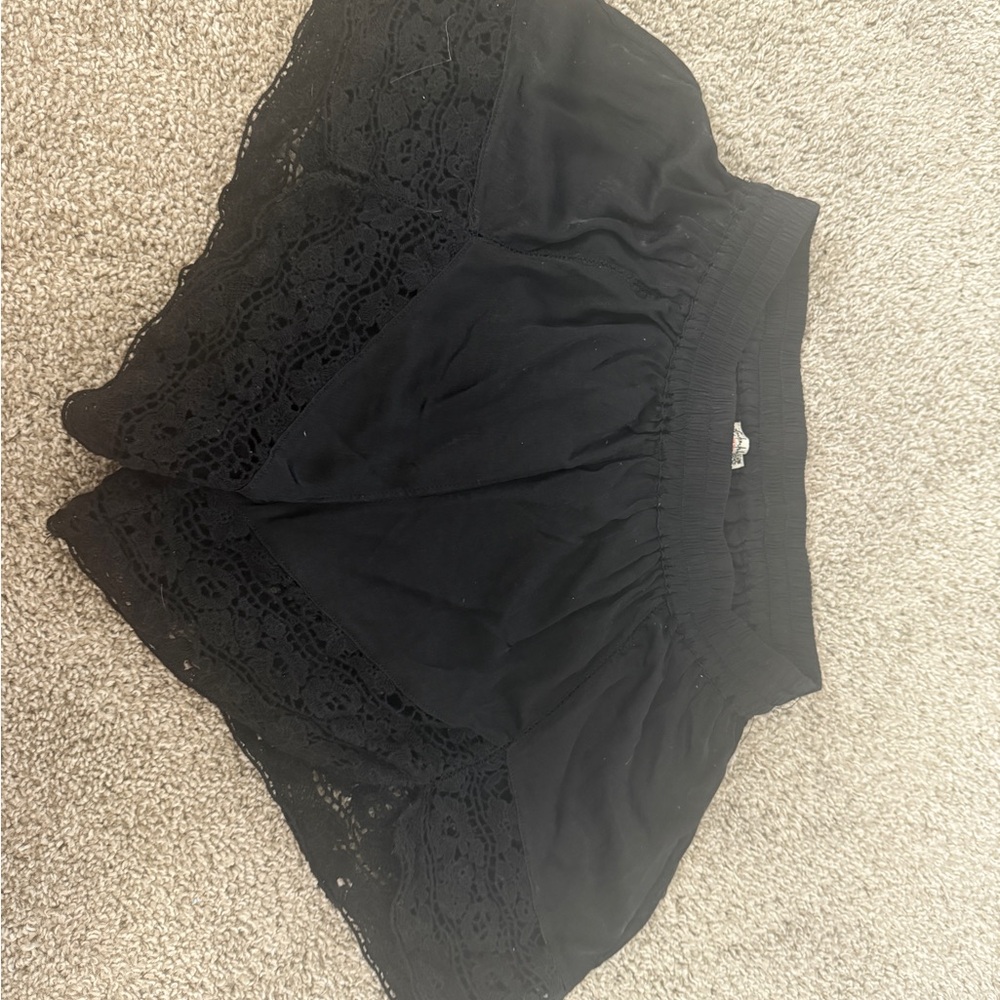 Free People Lace Trim Shorts